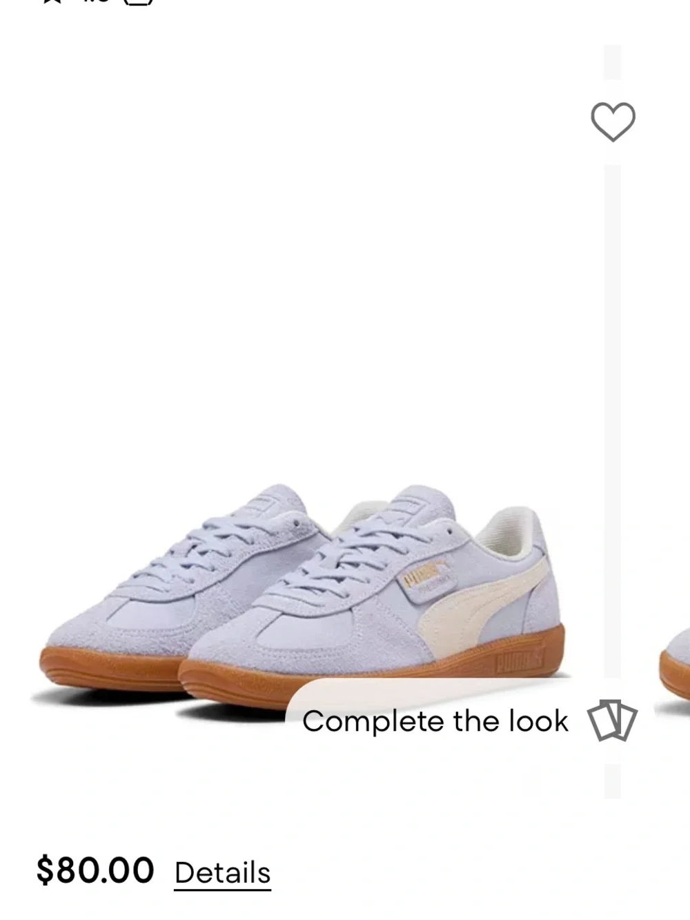 Puma Palermo Light Blue Suede and Textile Low-Top Sneakers size 9 Womens NEW